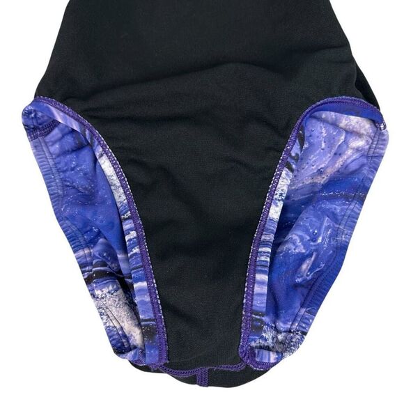 Nike Hydrastrong Crystal Wave Print Women’s One Piece Purple size 2 - Picture 6 of 7